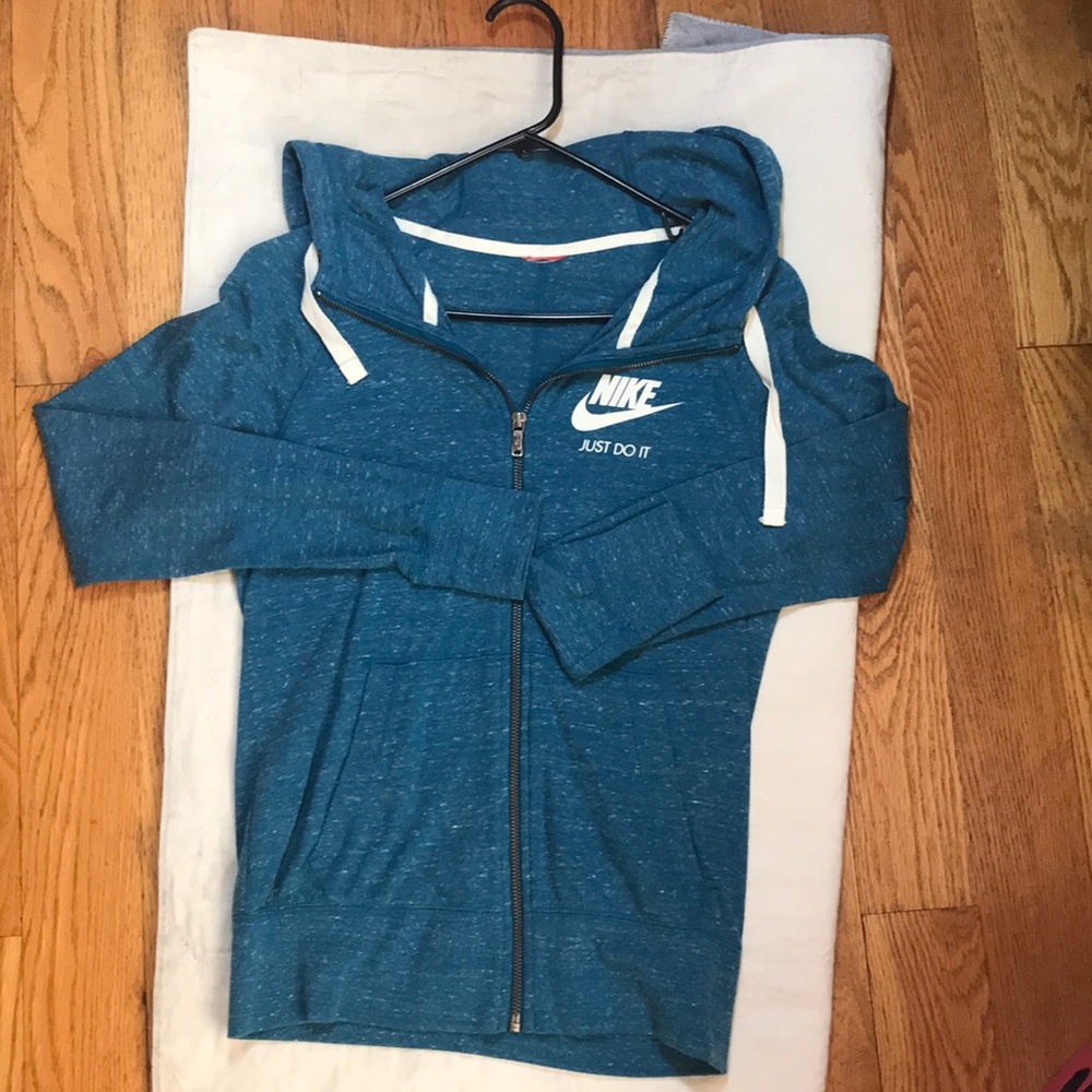 COPY - Nike Gym Vintage Full-Zip Hoodie - Teal Bl…